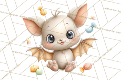 Creepy Cute Halloween Animals PNG, Kawaii Spooky Animals Product Image 4