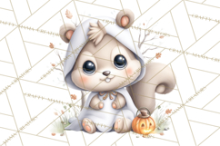Creepy Cute Halloween Animals PNG, Kawaii Spooky Animals Product Image 2