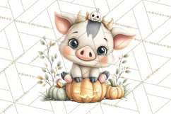 Creepy Cute Halloween Animals PNG, Kawaii Spooky Animals Product Image 5