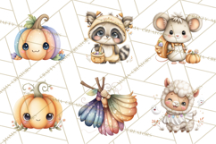 Creepy Cute Halloween Animals PNG, Kawaii Spooky Animals Product Image 7