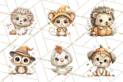 Creepy Cute Halloween Animals PNG, Kawaii Spooky Animals Product Image 4