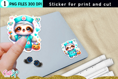 Creepy Cute Nurse Medical Print and Cut Design