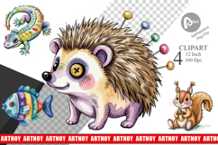 Creepy Cute Pastel Halloween Clipart Product Image 1