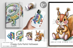 Digital Paper Creepy Cute Pastel Halloween Product Image 1