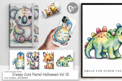 Digital Paper Creepy Cute Pastel Halloween Product Image 1