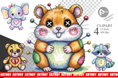 Creepy Cute Pastel Halloween Clipart Product Image 1