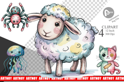 Creepy Cute Pastel Halloween Clipart Product Image 1