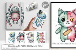 Digital Paper Creepy Cute Pastel Halloween Product Image 1
