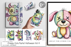Digital Paper Creepy Cute Pastel Halloween Product Image 1