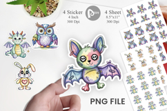 Creepy Cute Pastel Halloween Sticker Product Image 1