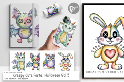 Digital Paper Creepy Cute Pastel Halloween Product Image 1