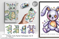Digital Paper Creepy Cute Pastel Halloween Product Image 1