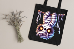 Whimsical Creepy Mummy Animals Clipart Bundle PNG Product Image 2