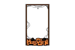 Creepy halloween frame instagram story illustration design Product Image 1