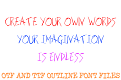 Creepy Horror Font Halloween Real Lettering Spooky Ink ABC Product Image 3