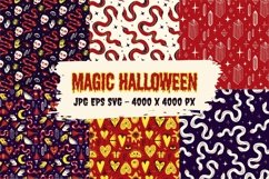 Magic Halloween seamless patterns pack Product Image 1