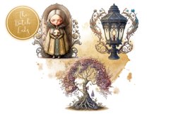 Victorian Street Life Mystic Clipart Set - 25 .PNG Files Product Image 6