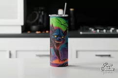 Creepy Horror Tumbler Wrap - Halloween Tumbler Wrap Product Image 2