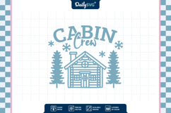 Wooden Winter Cabin SVG Product Image 3
