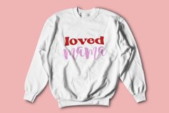 Loved mama svg, Valentine&#039;s Day svg, mom svg, Product Image 1