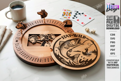 Cribbage Boards Laser Cut Bundle |Boards Game| Nature Themed Product Image 10