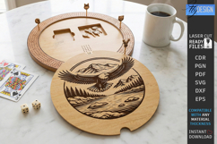 Cribbage Board Game Laser Cut | Wilderness Adventure | Games Product Image 1