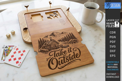 Cribbage Board Game Laser Cut | Wilderness Adventure | Games Product Image 1