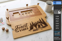 Cribbage Board Game Laser Cut | Wilderness Adventure | Games Product Image 1