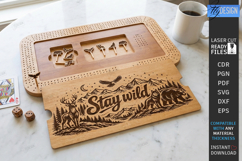 Cribbage Board Game Laser Cut | Wilderness Adventure | Games Product Image 1