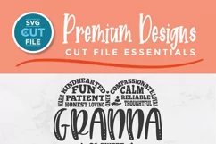 Show your love for Grandma Granna with this Granna Heart SVG design, perfect for creating custom shirts and tote bags with Cricut or Silhouette.