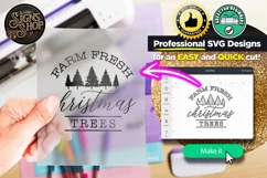 Farm fresh christmas trees | Door Sign | Farmhouse SVG Product Image 2