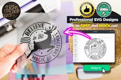 Believe in the Magic of Reindeers | Christmas SVG Sign Product Image 2