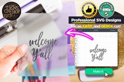 Welcome Y'all | Farmhouse SVG Sign Product Image 6