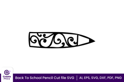 cricut svg-silhouette file-laser cut-back to school-school suply svg-pencil svg-clipart 