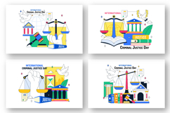 10 International Criminal Justice Day Illustration Product Image 2
