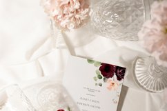 Burgundy Watercolor Bouquets Collection, Autumn Clipart Product Image 2
