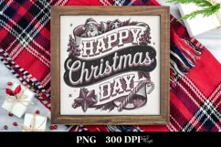 Retro Happy Christmas Day Png Product Image 3