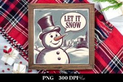Let It Snow Christmas Png Product Image 1