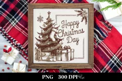 Retro Happy Christmas Day Png Product Image 3