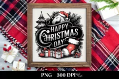 Retro Christmas Unicorn Png Product Image 3