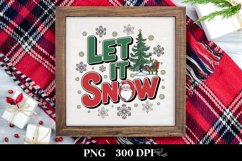 Let It Snow Christmas Png Product Image 1