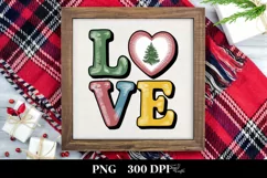 Retro Love Clipart PNG Product Image 1