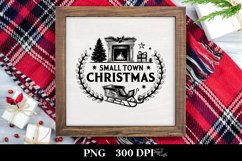 Small Town Christmas Crest Png Product Image 3