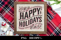Happy Holidays Christmas Png Product Image 3
