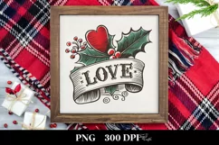 Retro Love Christmas Png Product Image 3