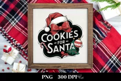Retro Cookies for Santa Png Product Image 3