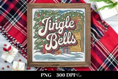 Jingle Bells Retro Christmas Png Product Image 3