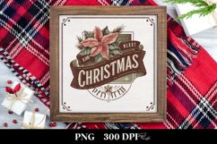 Merry Christmas Poinsettia PNG Product Image 3