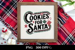 Retro Cookies for Santa Png Product Image 3