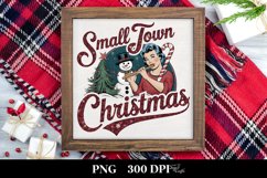 Retro Small Town Christmas Clipart PNG Product Image 3